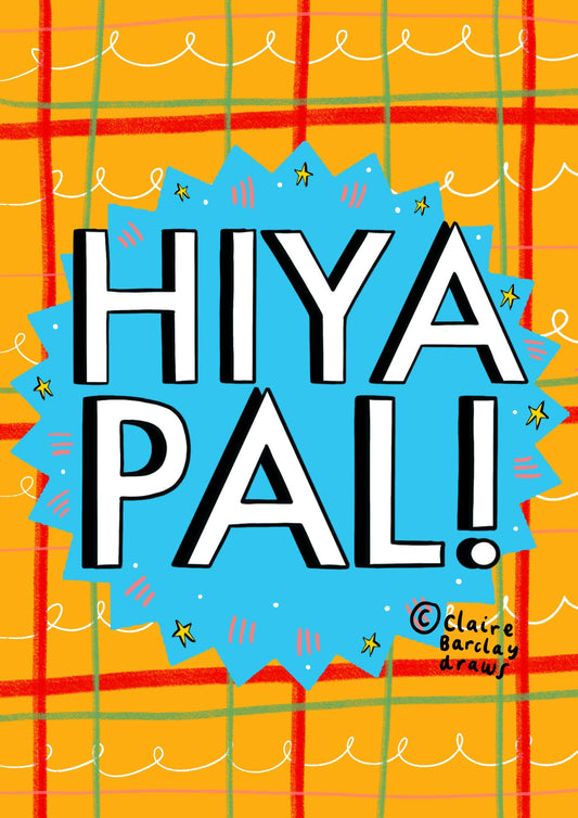 Hiya Pal! Tartan Greeting Card