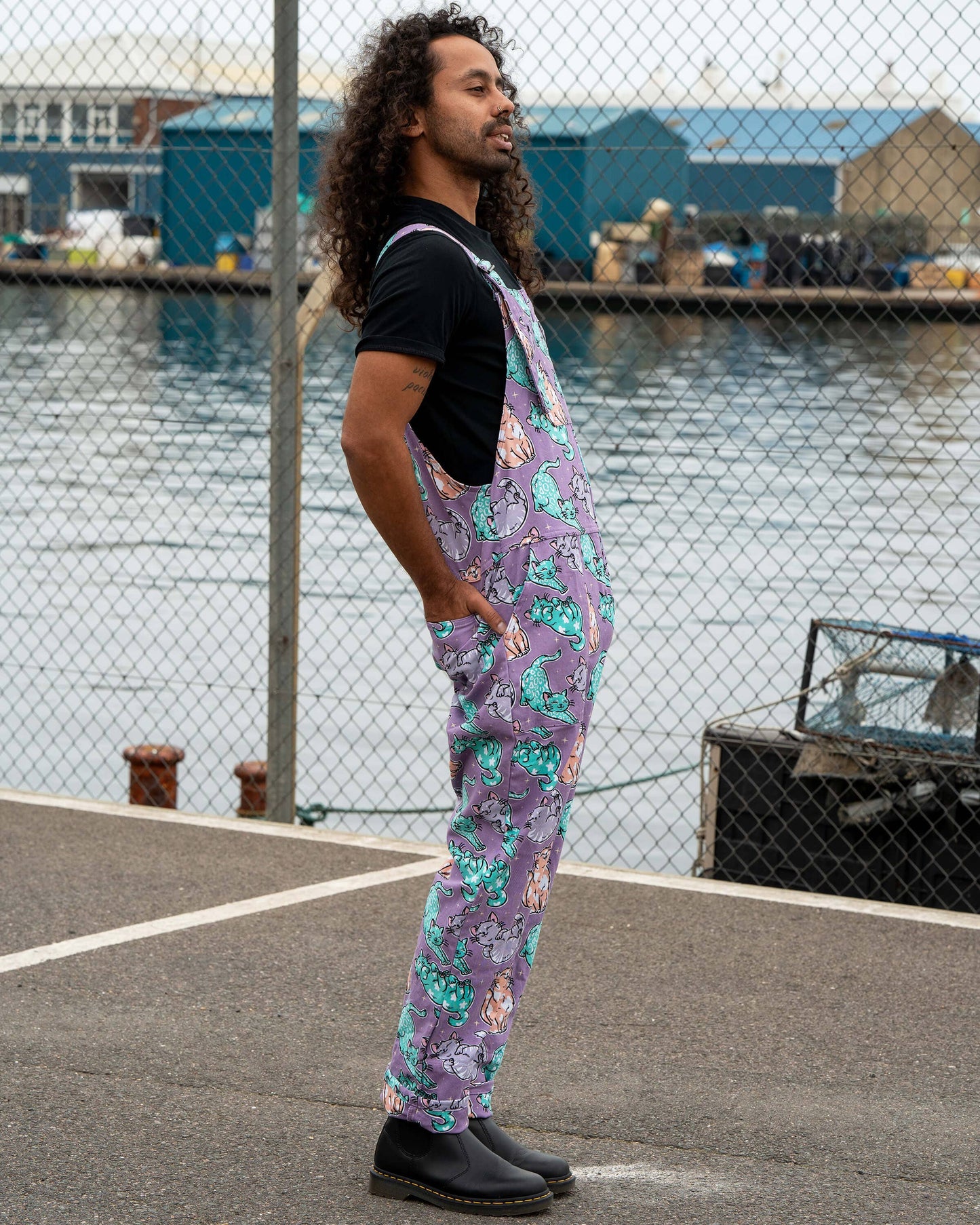 Purrfect Cats Unisex Stretch Dungarees