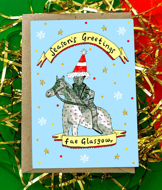 Seasons Greetings Fae Glasgow! Christmas Card