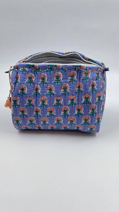 Quilted Kantha Wash Bag In Assorted Sizes