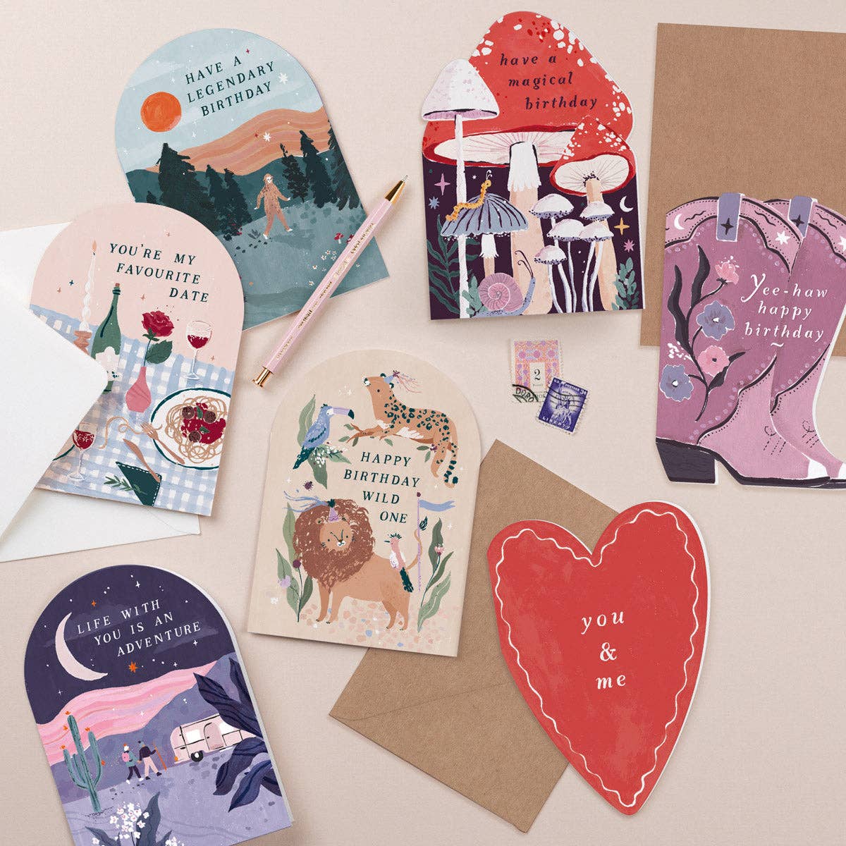 You & Me Heart Card | Anniversary Cards | Valentines Cards
