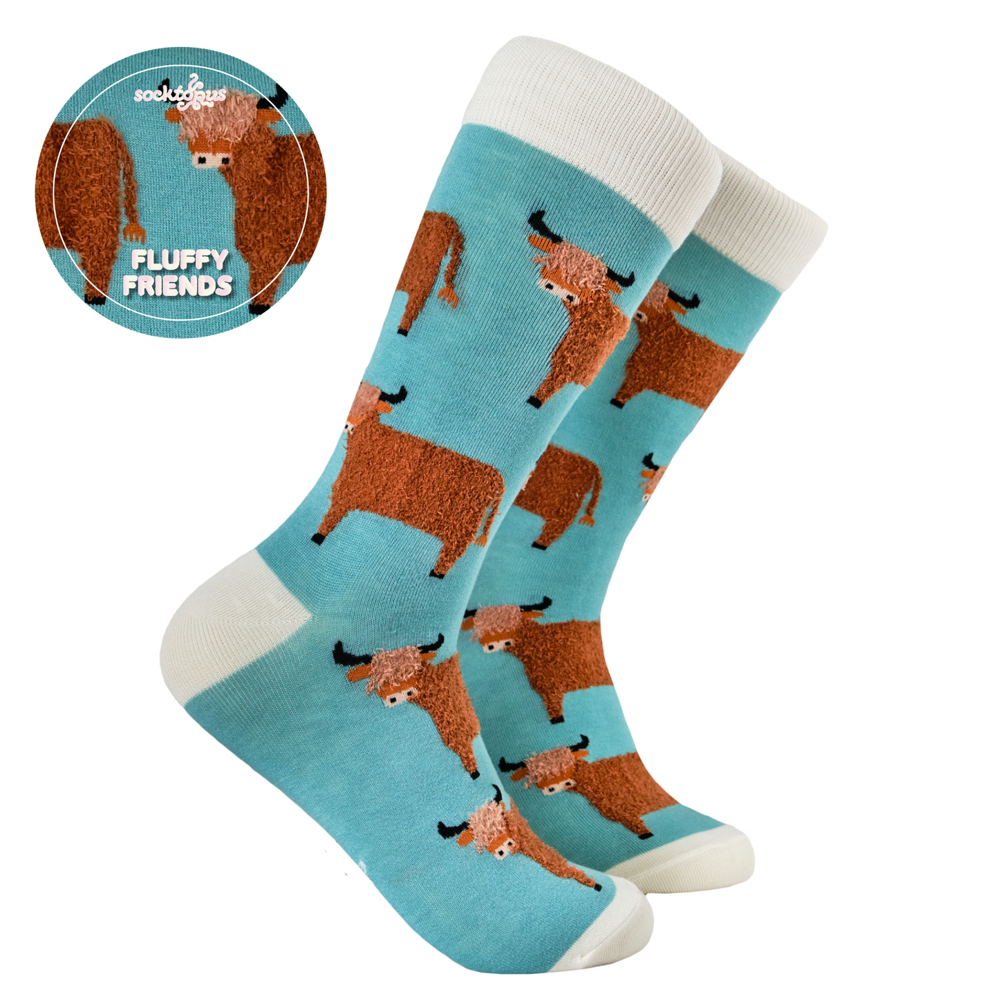 Fluffy Wee Hairy Coo Socks