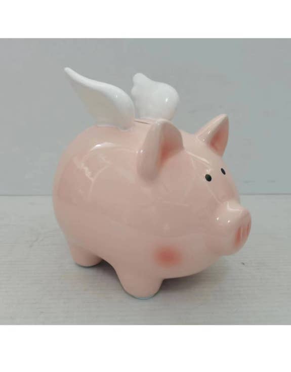 Ceramic Flying Piggy Bank