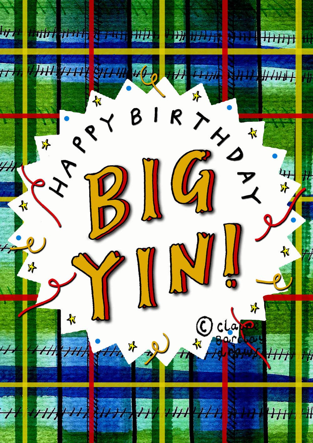 Happy Birthday Big Yin! Scottish Birthday Card