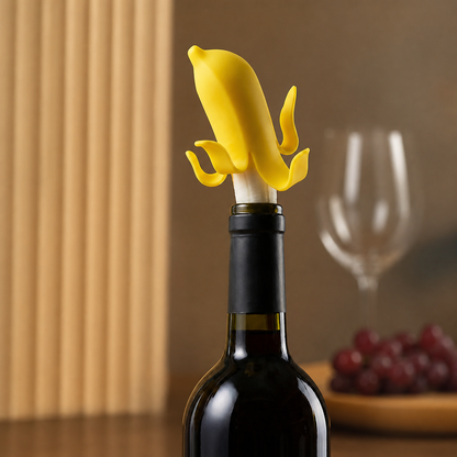 Banana Silicone Bottle Stopper