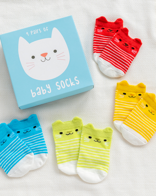 Kitten Baby Socks Set of 4