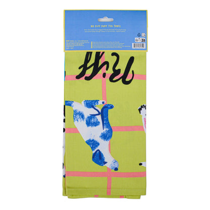 No Riff Raff Dog Hijinx Tea Towel