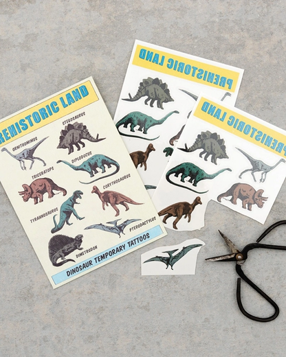 Prehistoric Land Dinosaur Temporary Tattoos