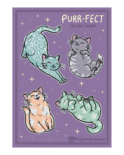 Purrfect Cats Unisex Stretch Dungarees