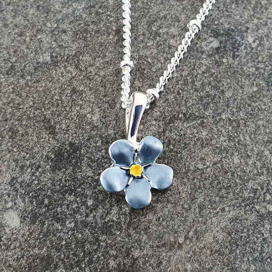 Forget Me Not Pendant Necklace