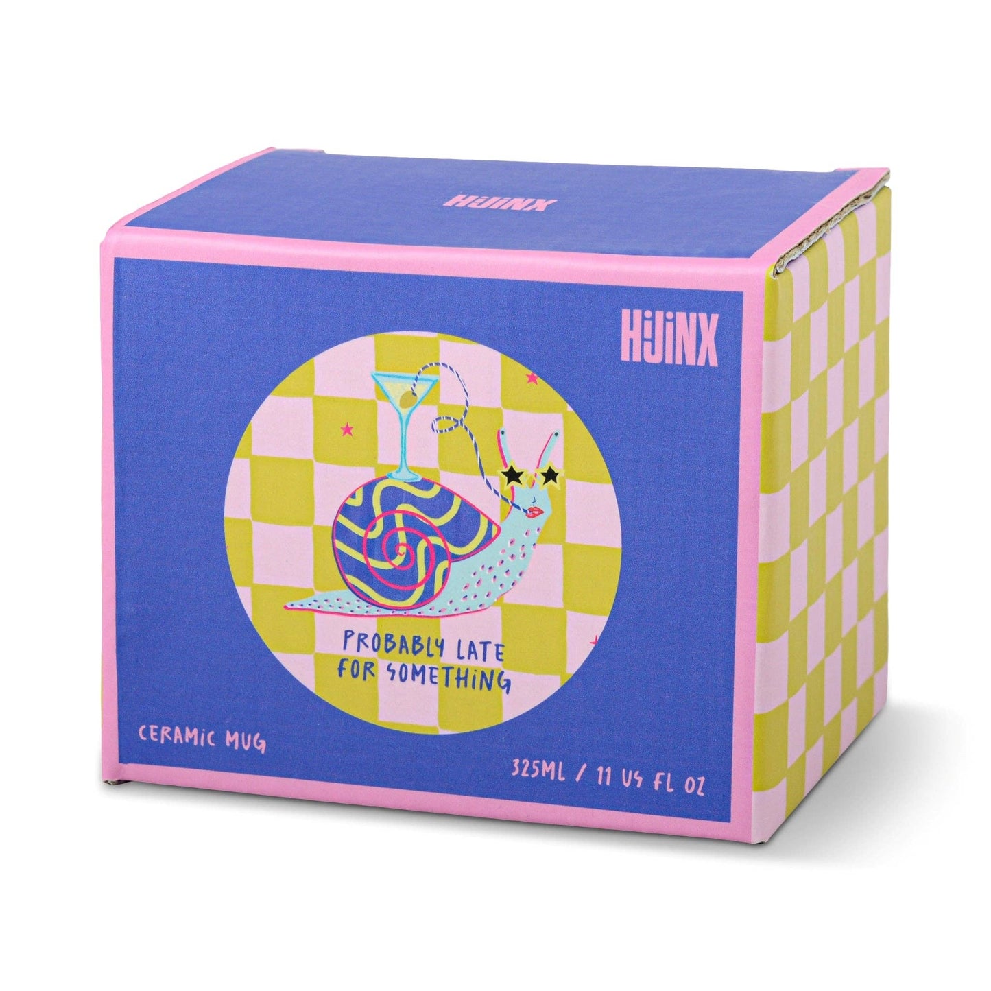 Probably Late for Something Snail Hijinx Ceramic Mug