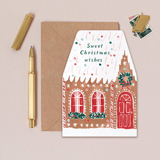 Gingerbread House Christmas Card