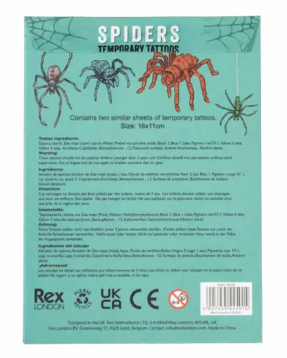 Spider Temporary Tattoos