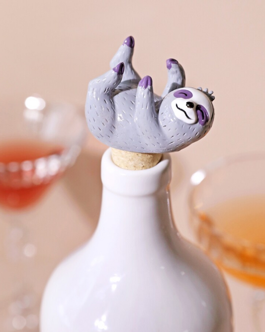 Sloth Cork Bottle Stopper