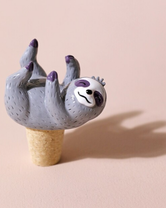 Sloth Cork Bottle Stopper