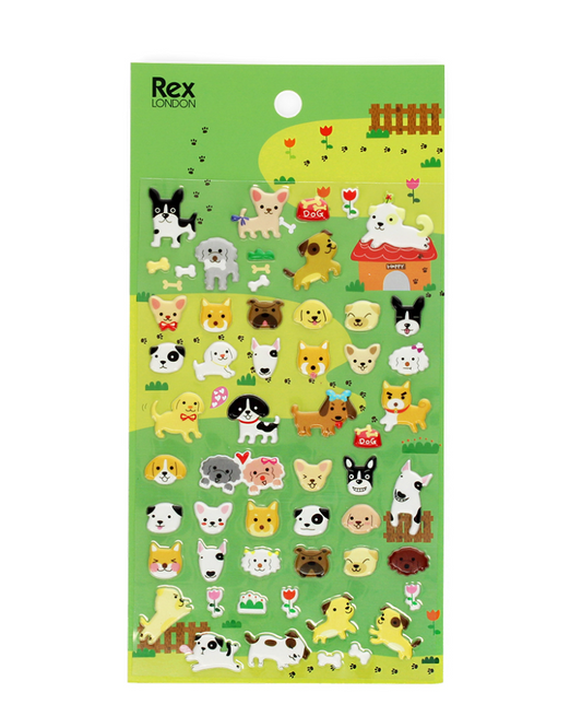 3D Puffy Dog Stickers