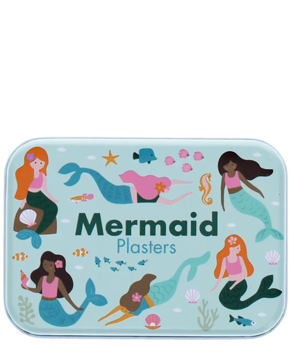 Children's Mermaid Plasters in a Tin