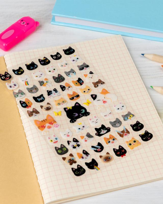 3D Puffy Quirky Cat Stickers
