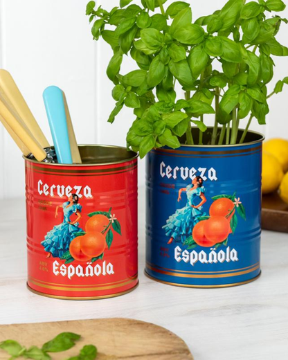 Cerveza Española Storage Tins Set Of 2