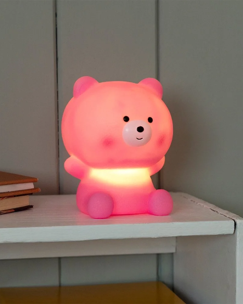 Pink Teddy Bear Night Light