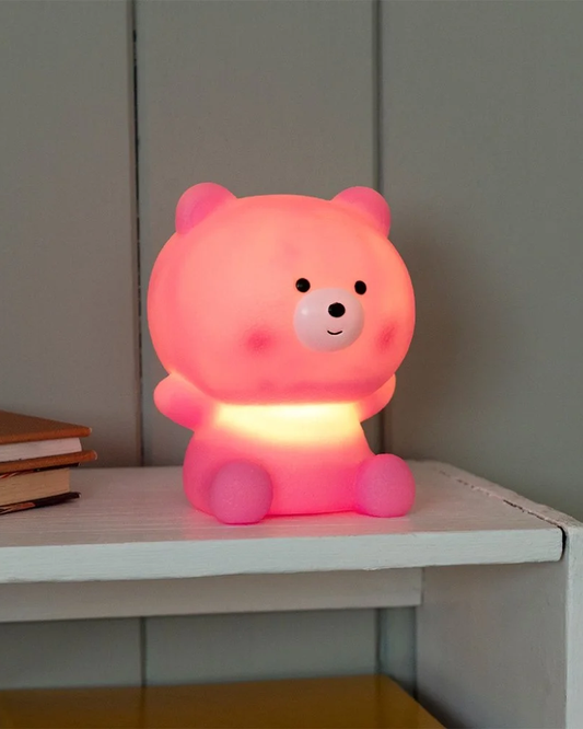 Pink Teddy Bear Night Light