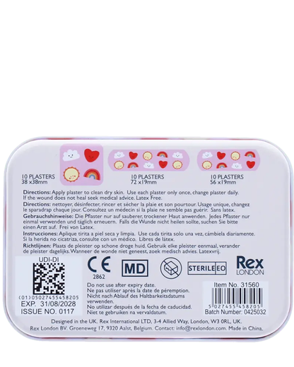 Children's Kawaii Sunshine Plasters in a Tin