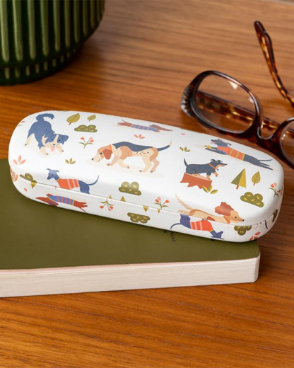 Dog Park Glasses Case with Cleaning Cloth