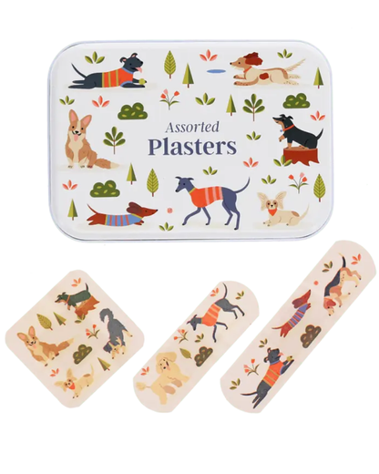 Children's Dog Park Plasters in a Tin