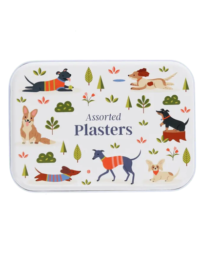 Children's Dog Park Plasters in a Tin
