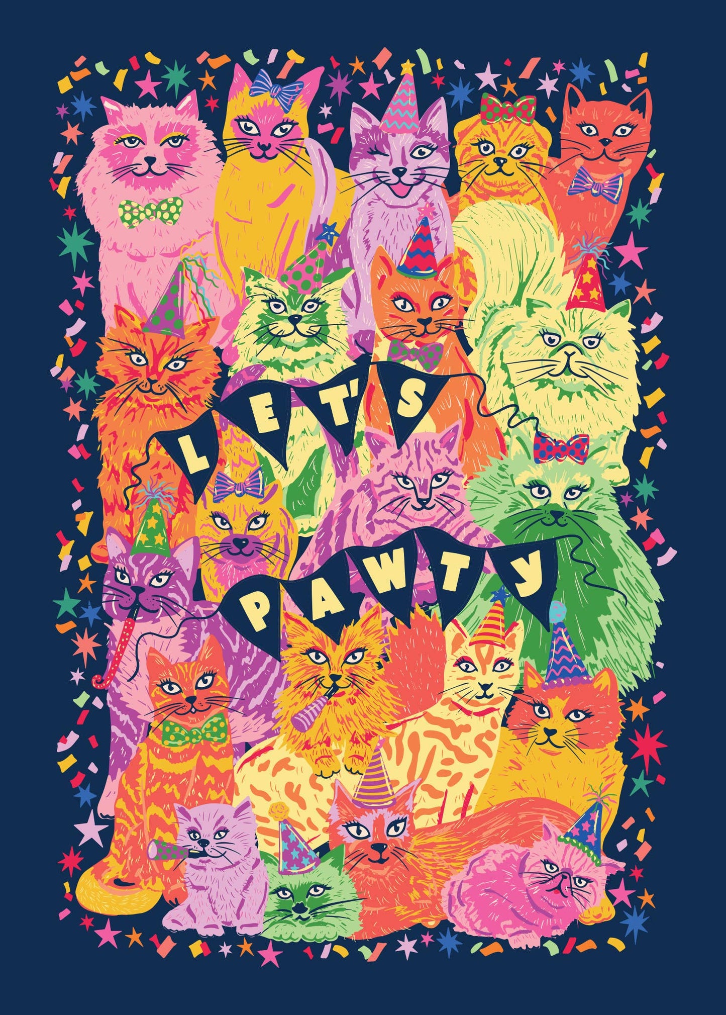 Let's Pawty Birthday Card