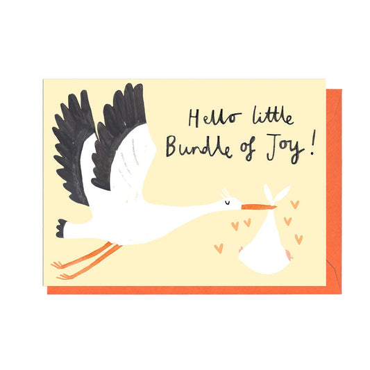 Hello Bundle Of Joy New Baby Greeting Card
