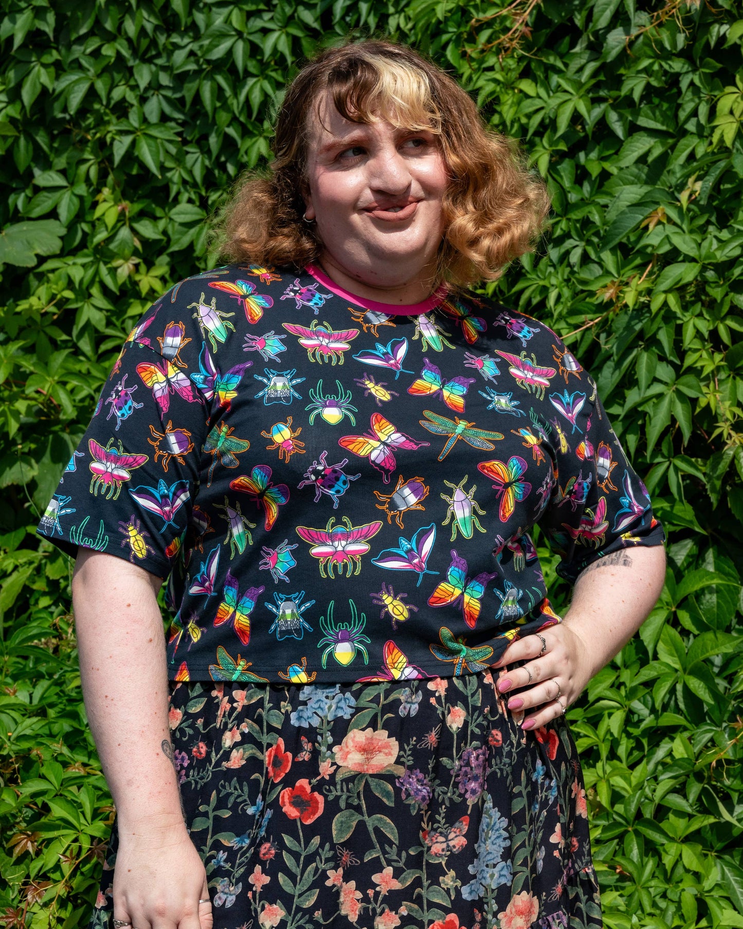 Pride Bugs Unisex Cropped Boxy Tee