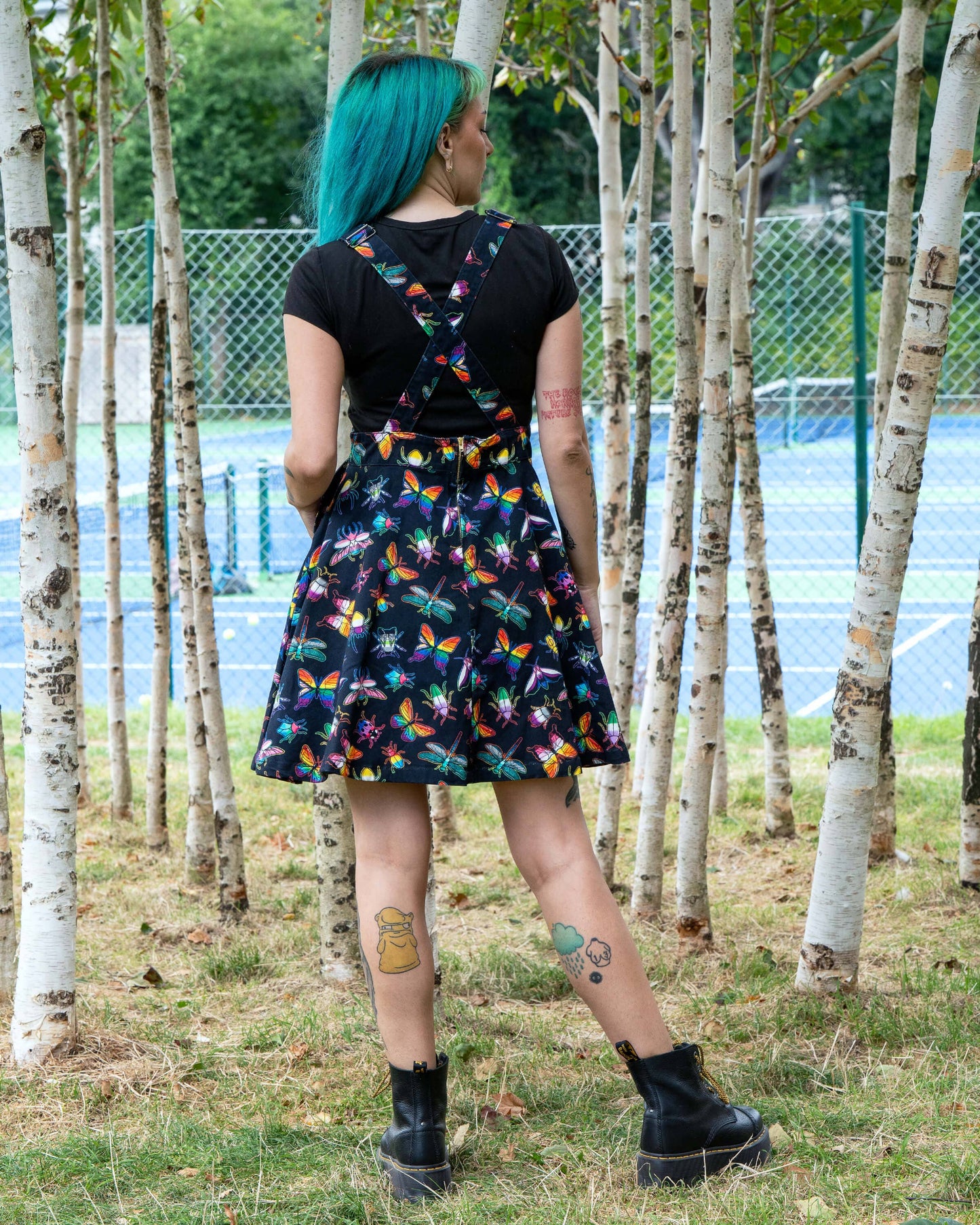 Pride Bugs Flared Pinafore Dress