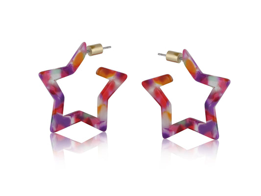 Erica Star Resin Earrings