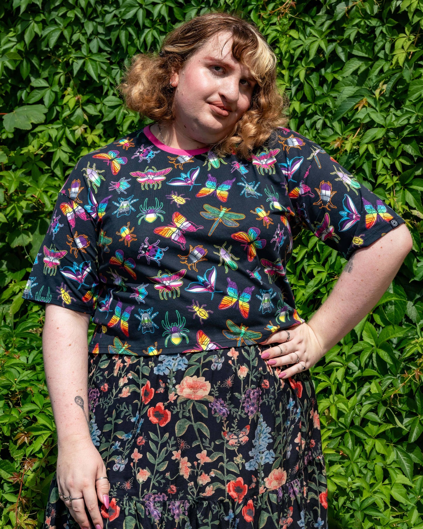 Pride Bugs Unisex Cropped Boxy Tee
