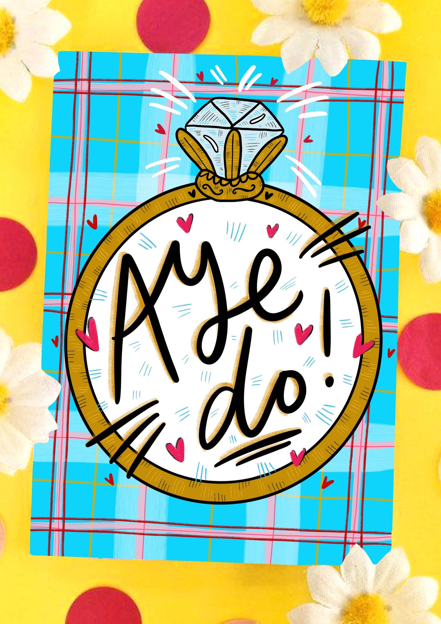 ‘AYE DO!’ Scottish Engagement Card
