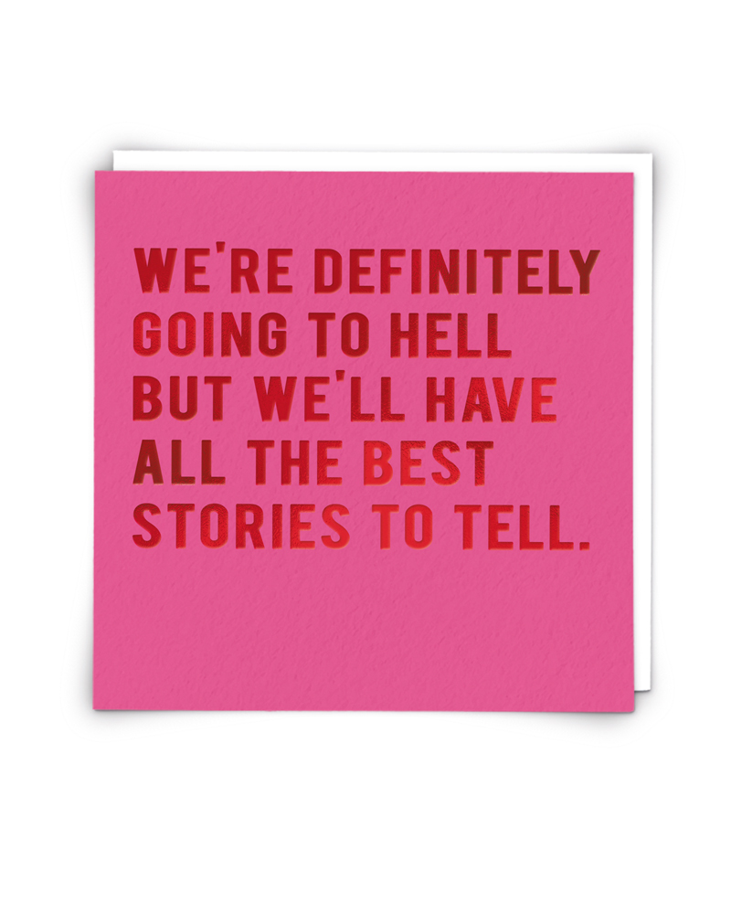 Going To Hell Greeting Card