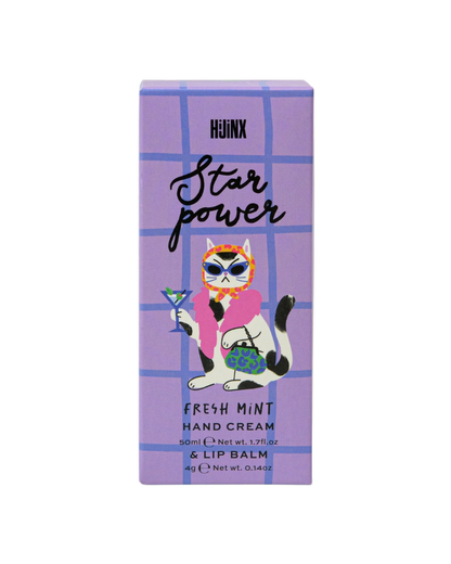 Cat Star Power Hijnx Hand Cream And Lip Balm Set