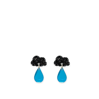 Glitter Raincloud Earrings
