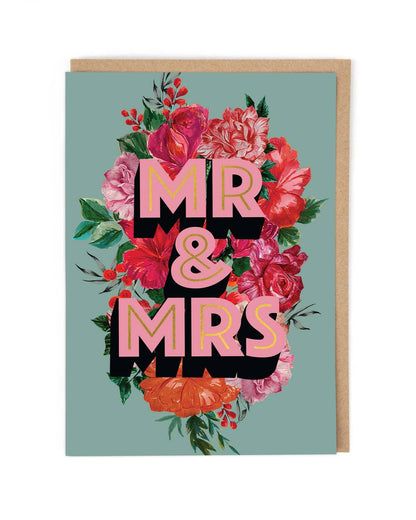 Mr And Mrs Foil Greeting Detail Card