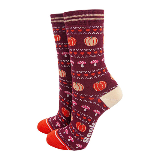 Pumpkin Fairisle Unisex Socks