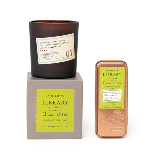 Oscar Wilde Inspired Library Candle