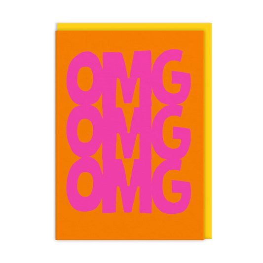 OMG OMG OMG Greeting Card