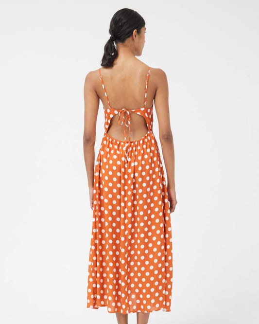 Polka Dot Rust Dress by Compania Fantastica