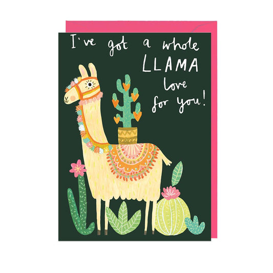 Llama Love For you Greetings Card