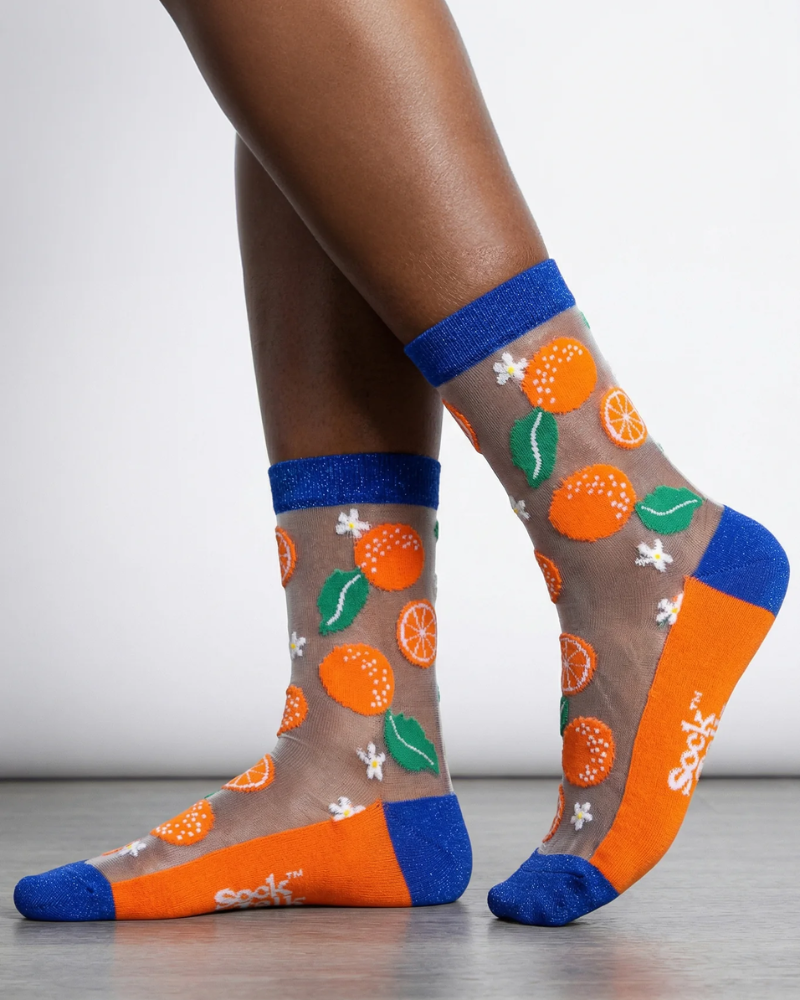 Juicy Orange  Unisex Sheer Pop Socks