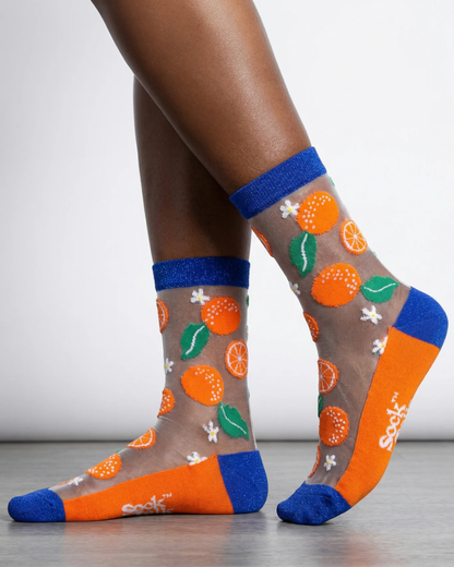 Juicy Orange  Unisex Sheer Pop Socks
