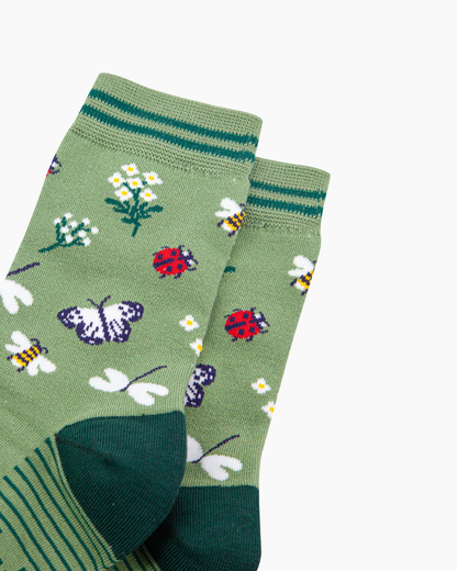 Garden And Ladybird Unisex Bamboo Socks