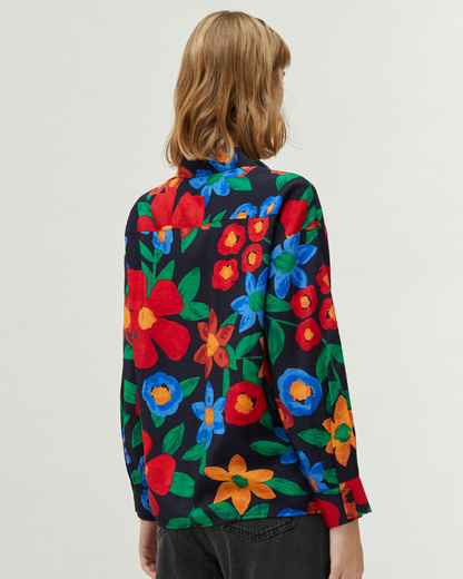 Painted Floral Shirt by Compania Fantastica