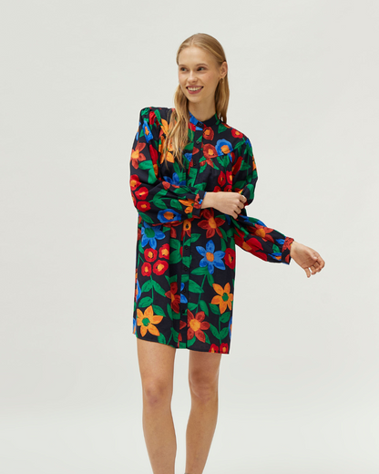 Painted Floral Dress by Compania Fantastica